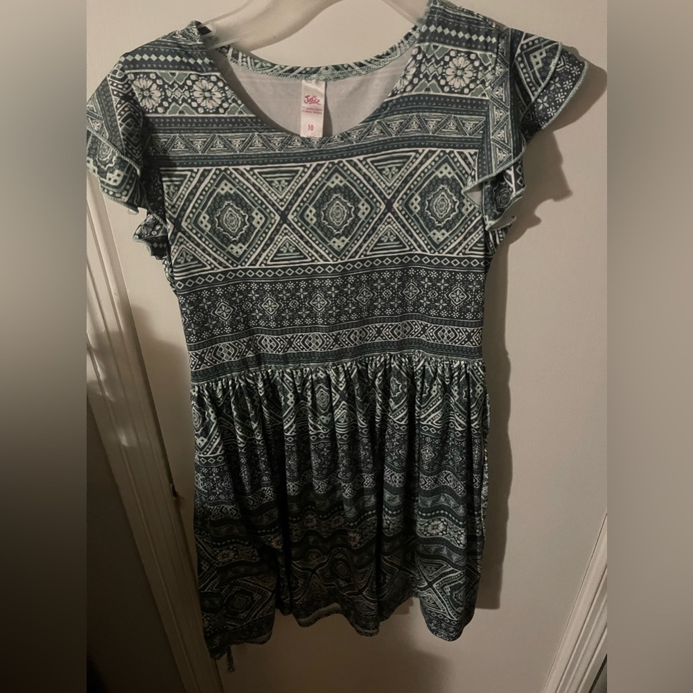 Justice size 10 girls dress, knee length, gently worn